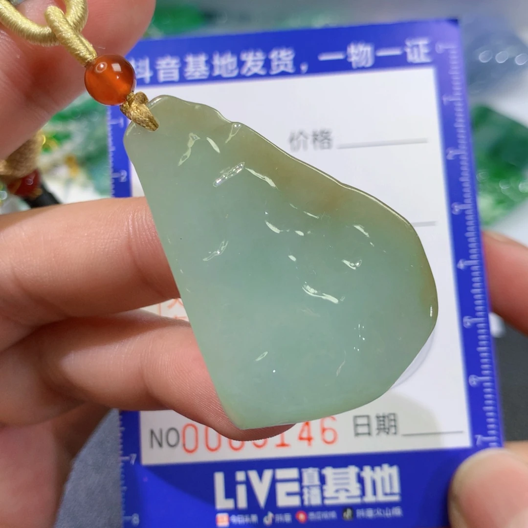 翡翠未镶嵌颈饰8228