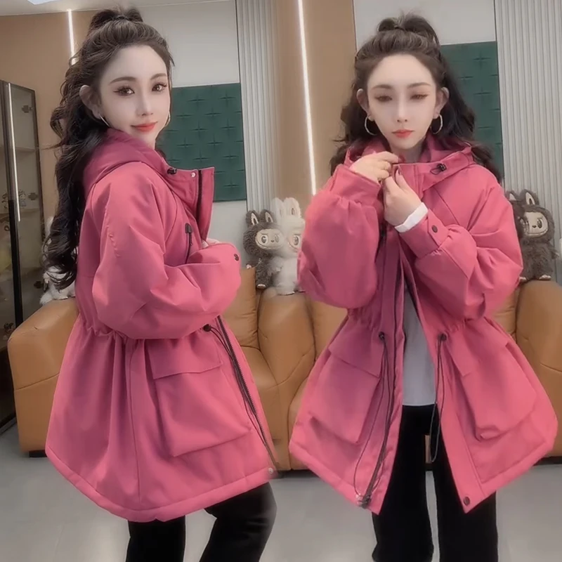 2025秋冬新款时尚显瘦气质网红高档洋气女高级百搭宽松大码棉外套