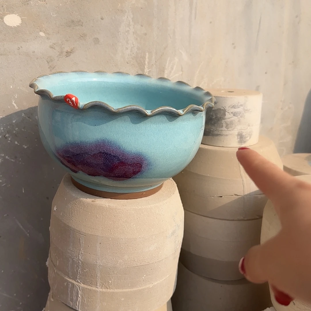 摆件陶郑家钧窑摆件微