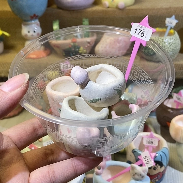 176 手工手绘盆满29包邮