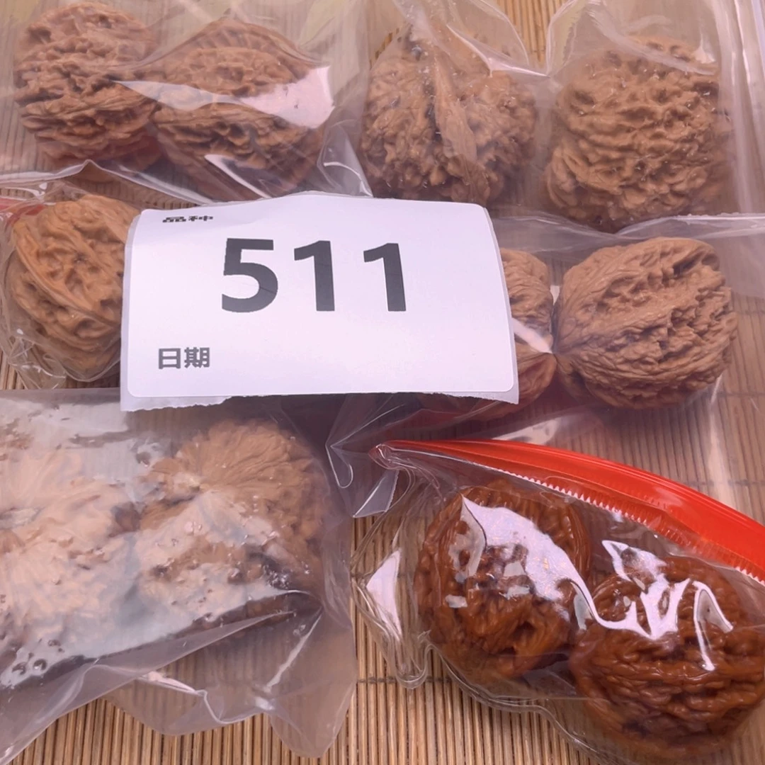 文玩核桃把件511号6对带练手粗筋
