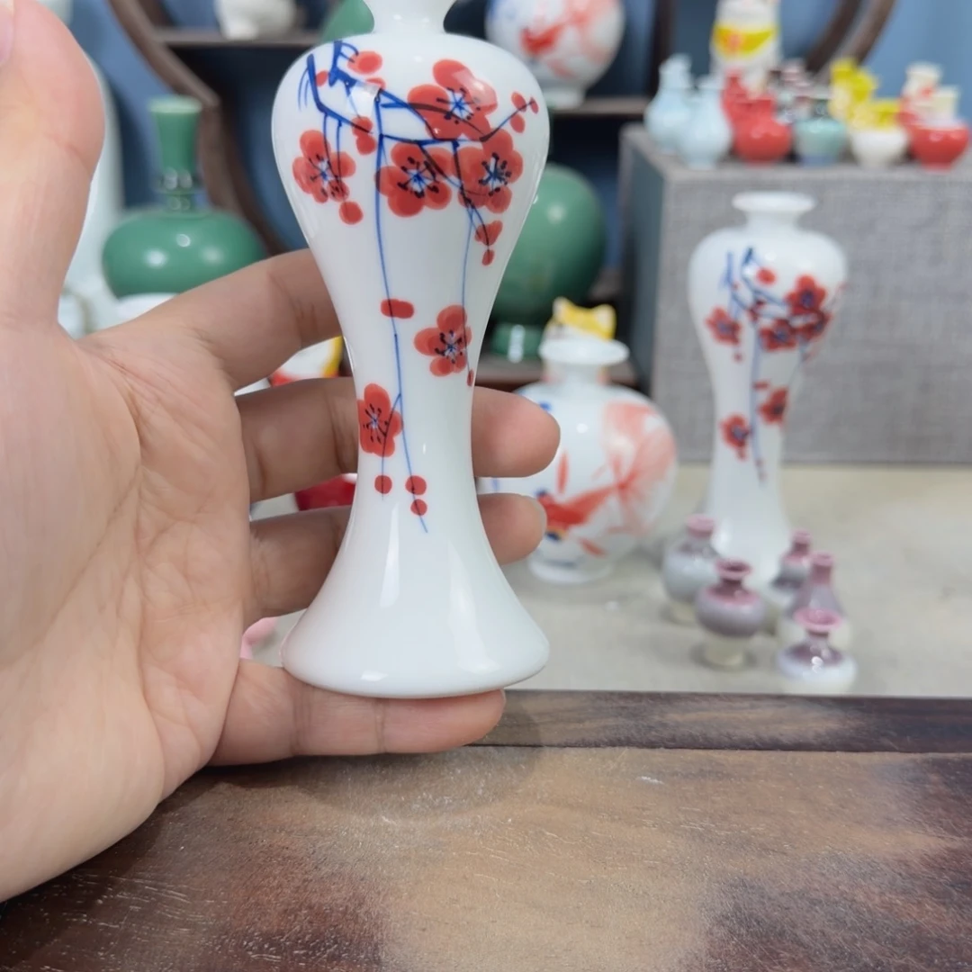 陶瓷手工小花器摆件