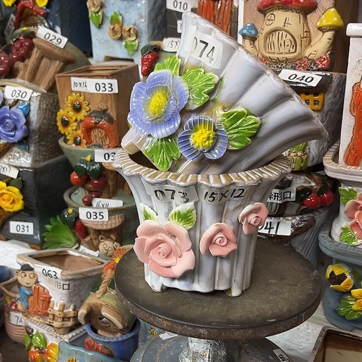 粗陶材质多肉花盆