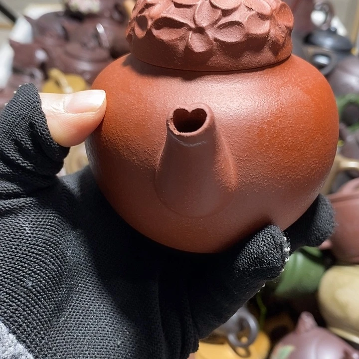 紫砂茶壶嘴磕微瑕