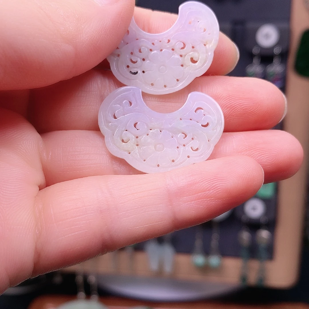 翡翠银S925镶嵌耳饰养*堂精美