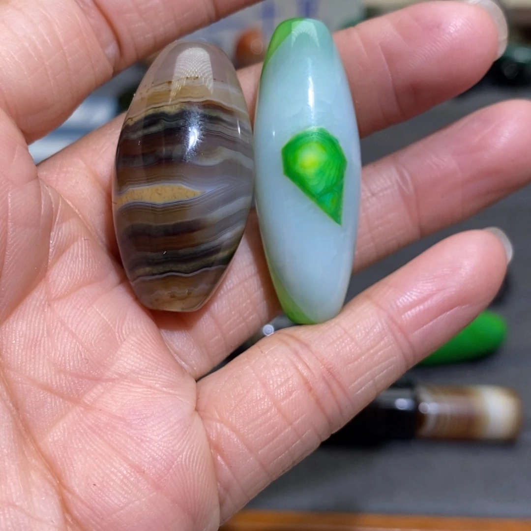 羽***鹤玛瑙/玉髓合金手链