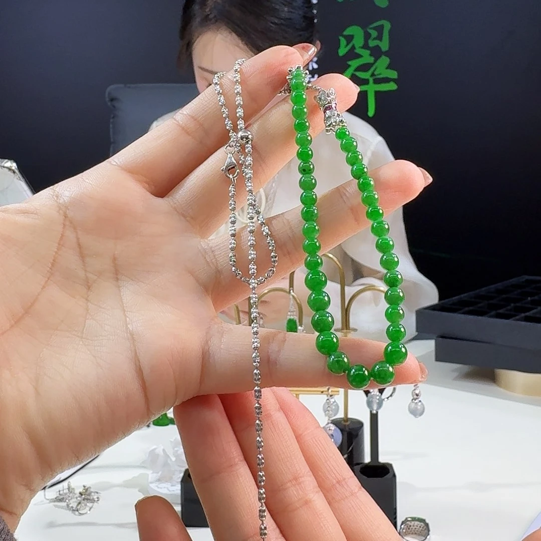 翡翠颈饰18K金镶嵌壹*18k镶嵌