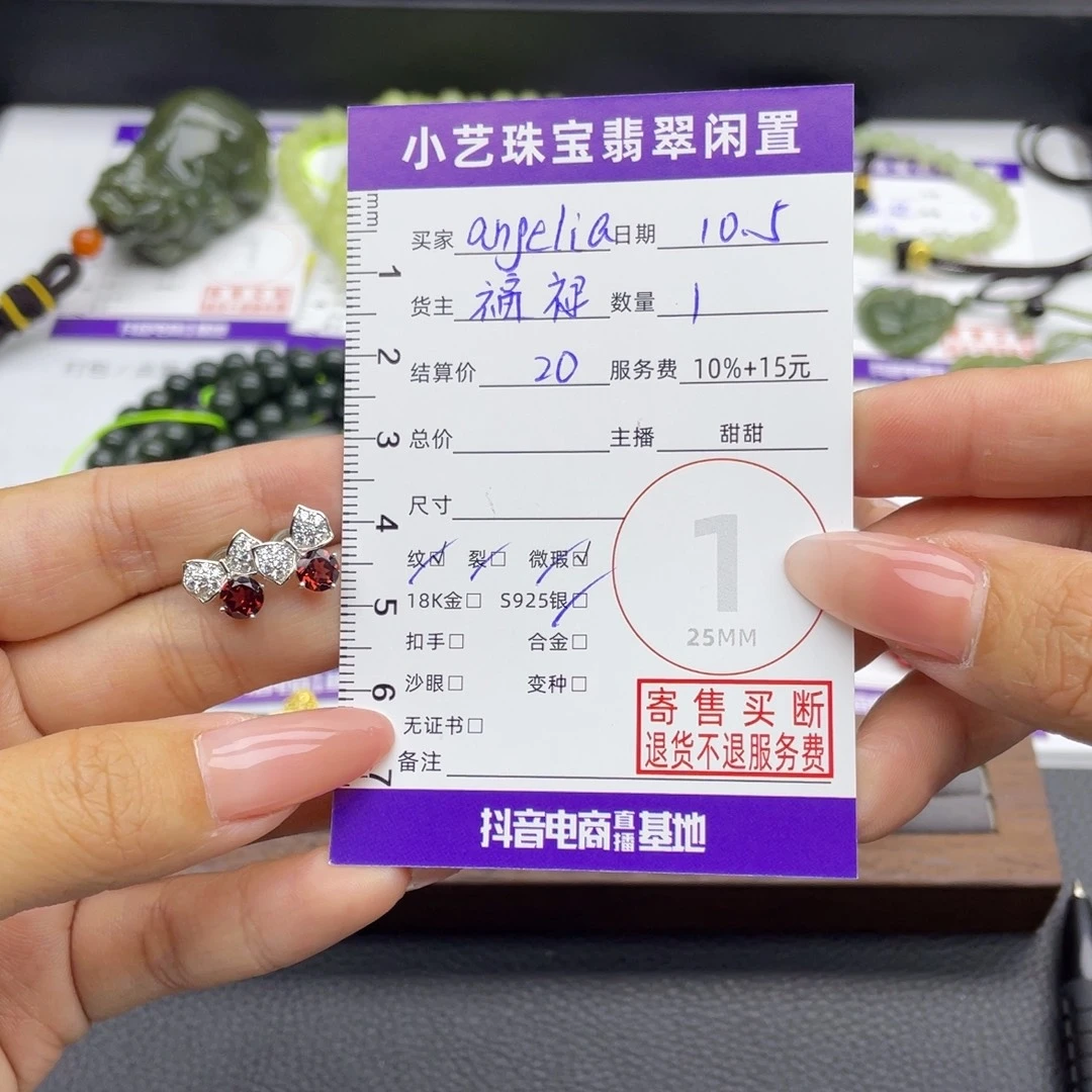 a***贝紫晶银S925镶嵌颈饰