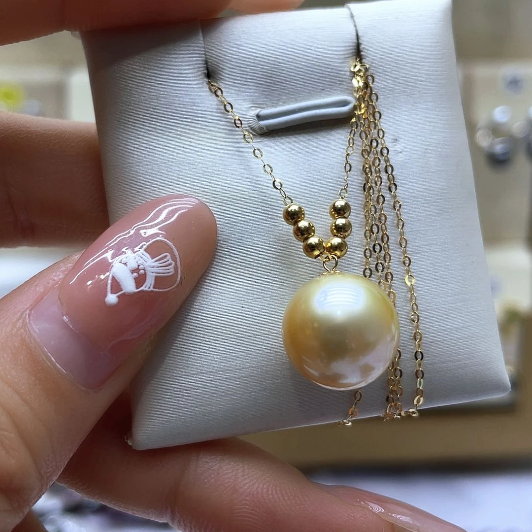 海水珍珠颈饰18K金镶嵌