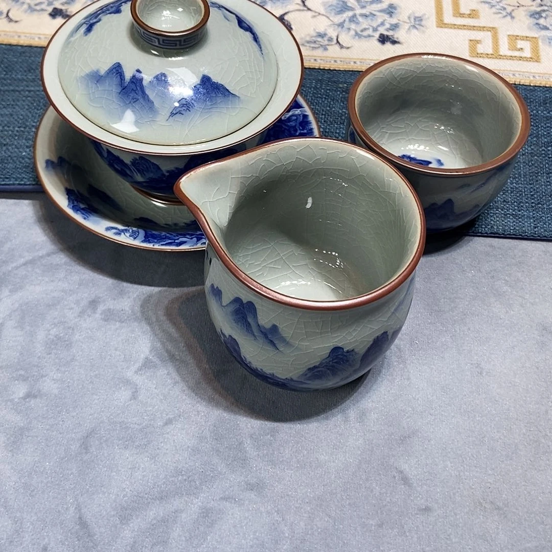 陶简装家用陶瓷茶具