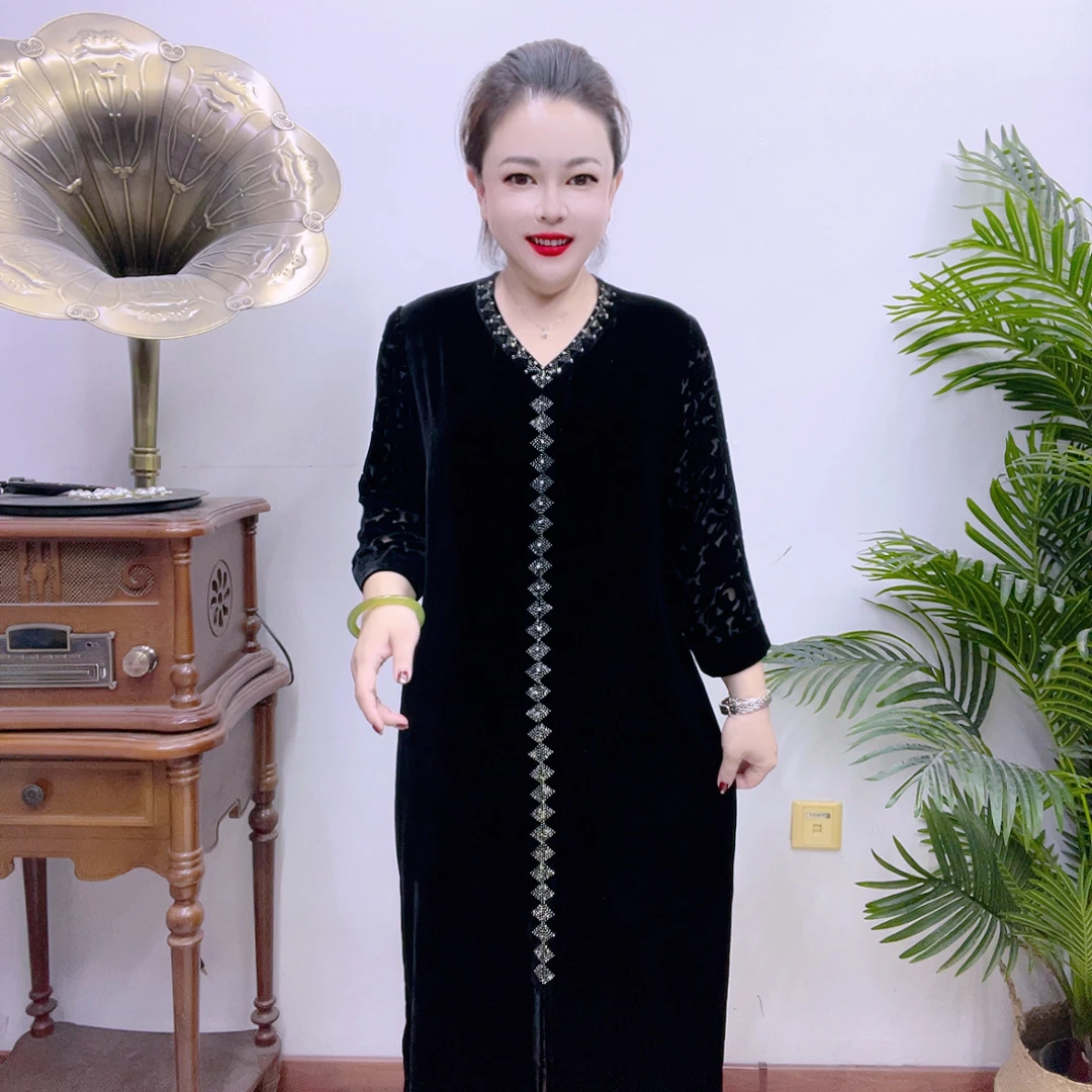 高端桑蚕丝连衣裙43A2089