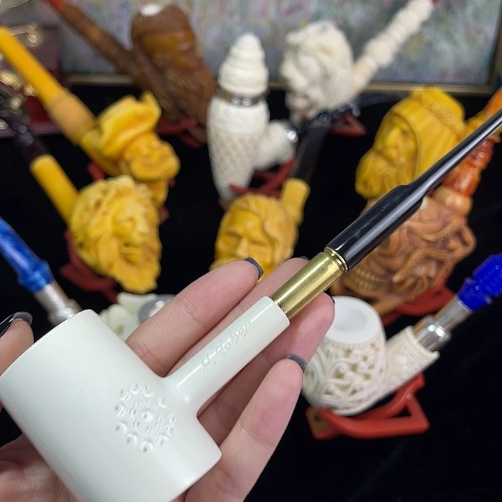 海泡石烟斗锤子长腿铅笔杆