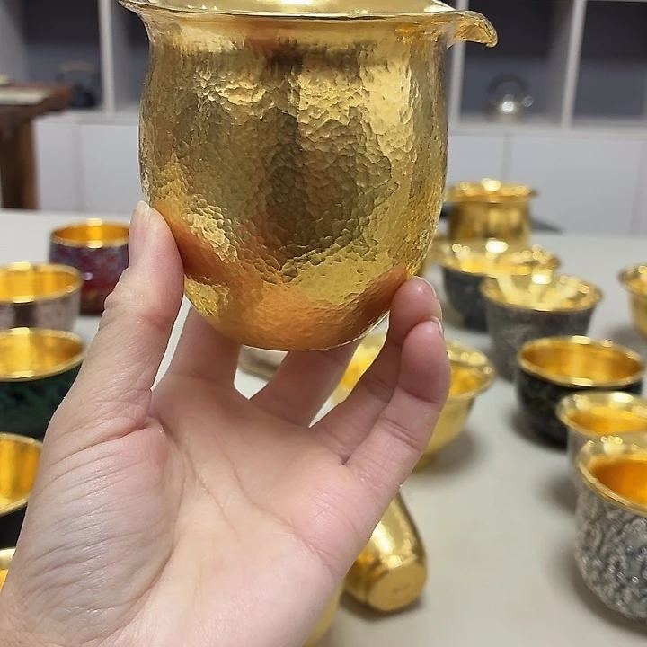 李小鹤里外金足金8克公道杯200毫升