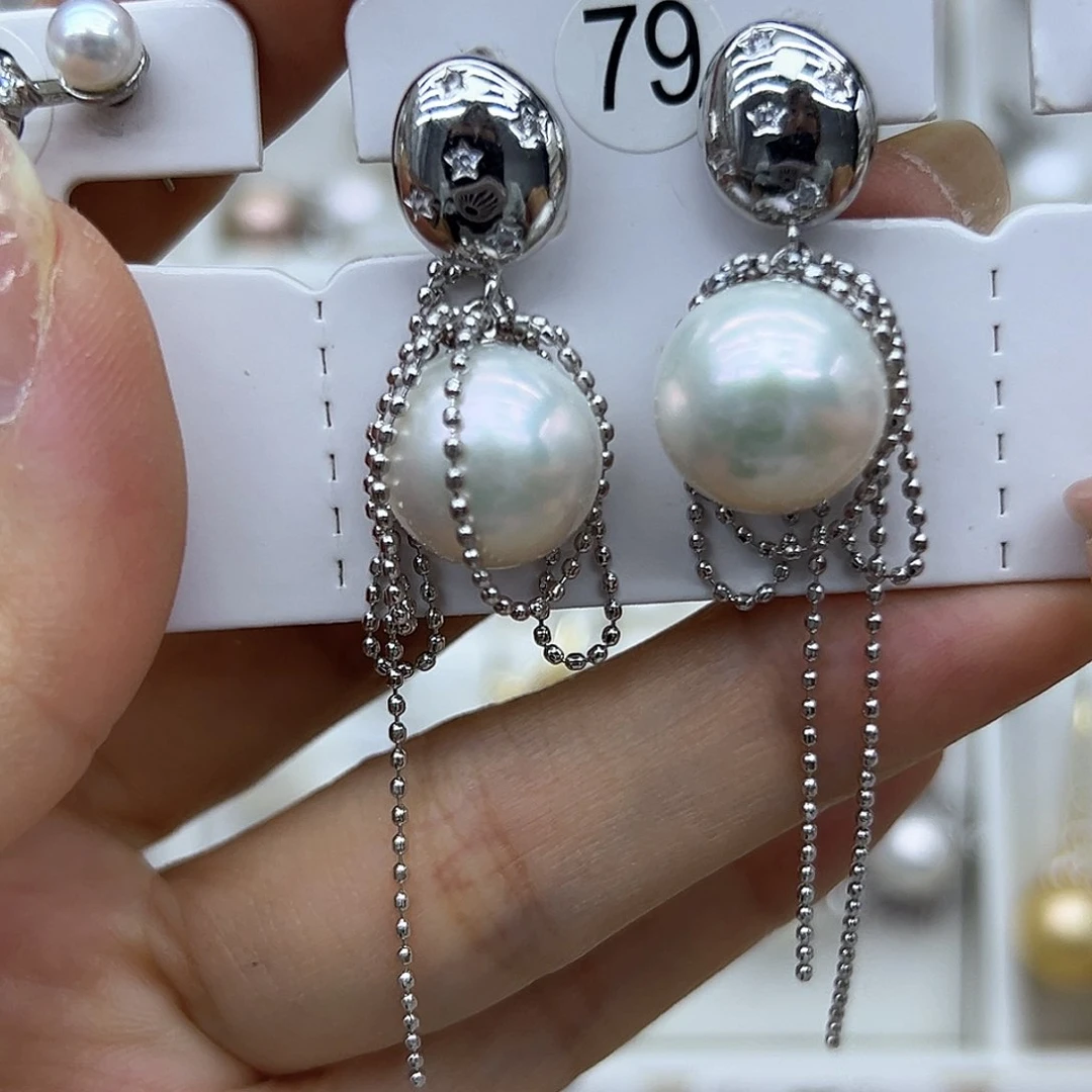 未镶嵌耳饰淡水珍珠