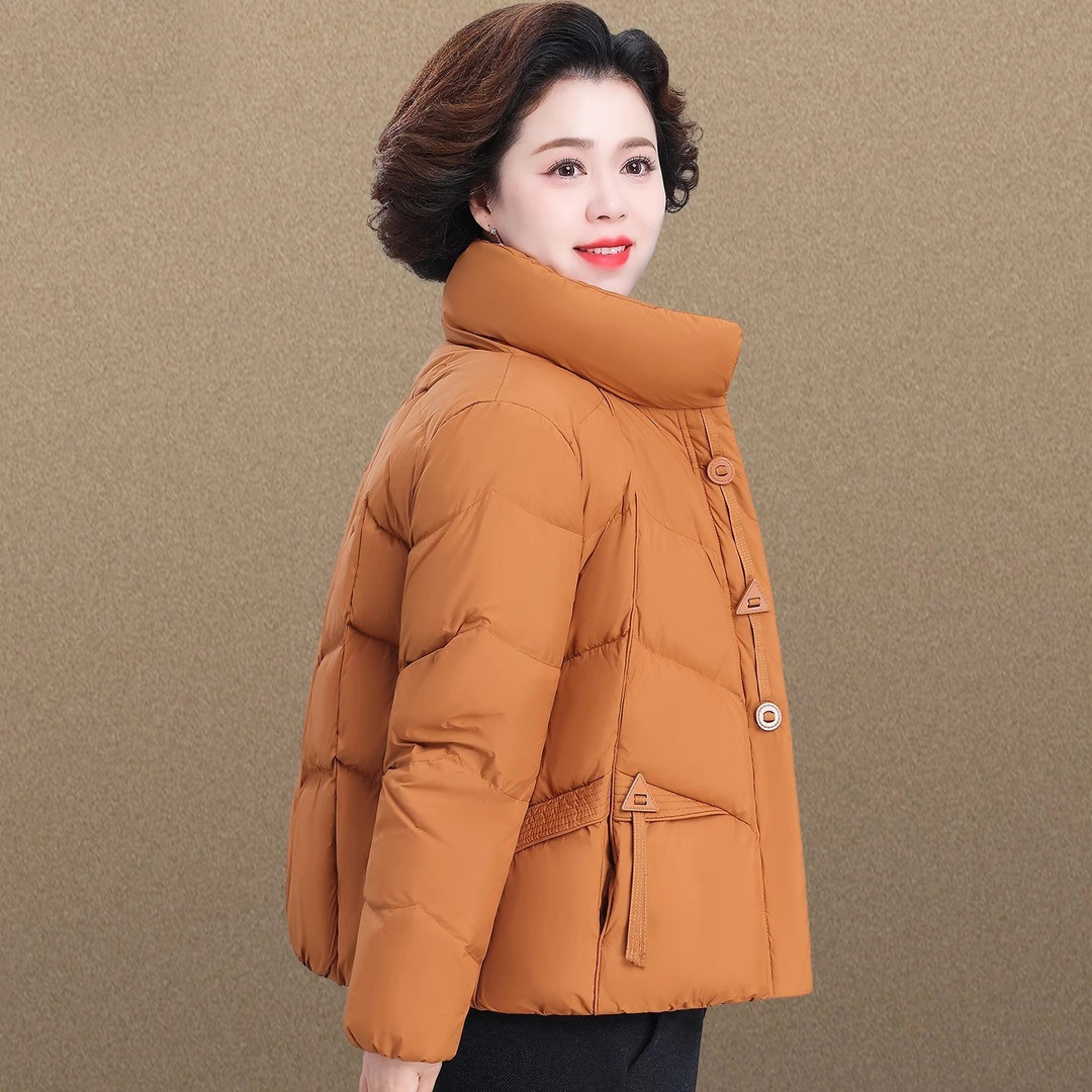 妈妈羽绒服冬季女款2025新款中老年女士秋冬装外套洋气贵夫人品牌