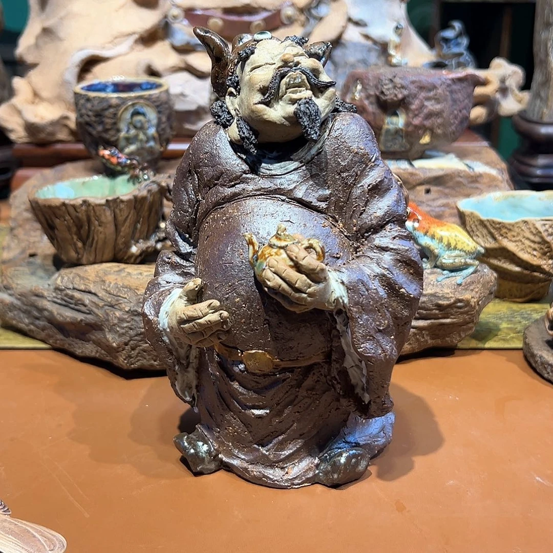 ?***y人物陶瓷作品一物一件