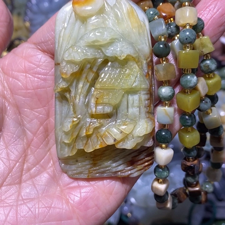 岫玉岫玉吊坠未镶嵌