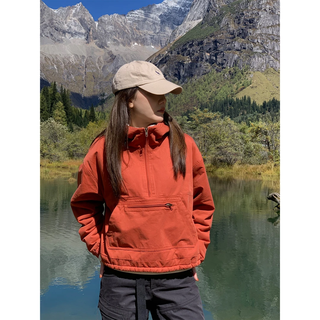 PH 《篝火》秋冬暖意加绒水洗时尚休闲百塔套头卫衣外套 PH2553