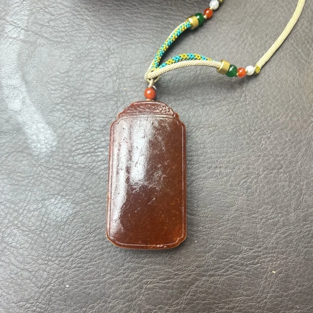 石包沁色平安手把把玩件D2