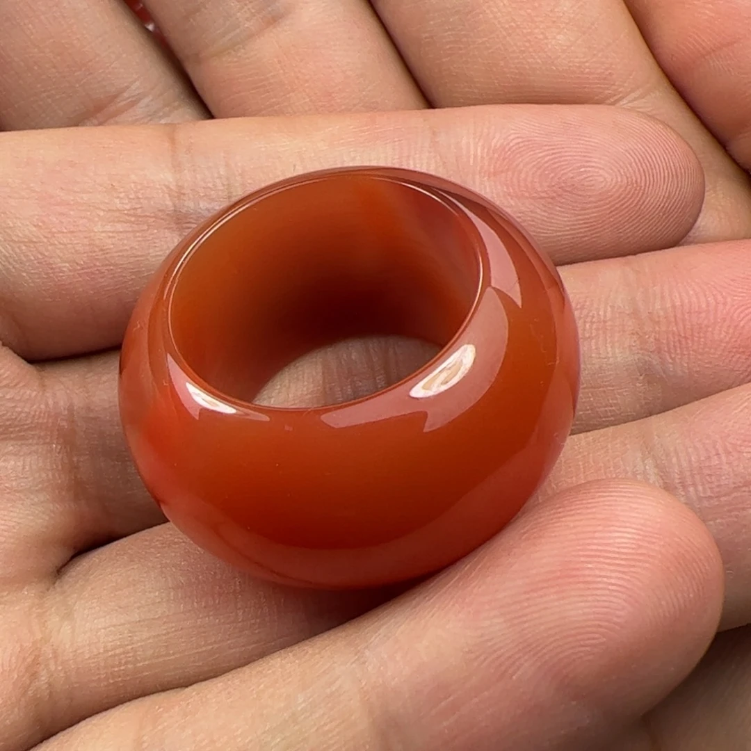 未镶嵌戒圈南红玛瑙