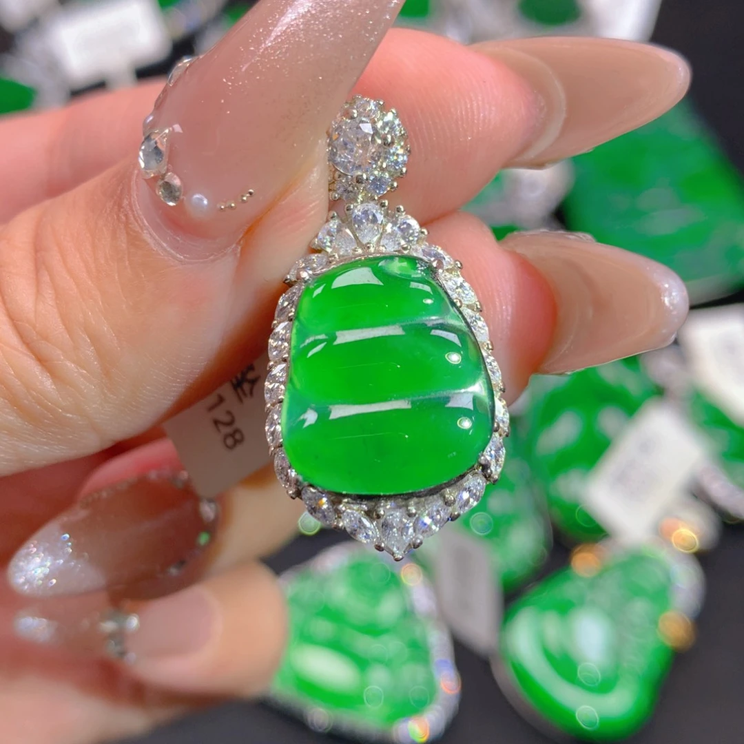 翡翠银S925镶嵌颈饰1111111111