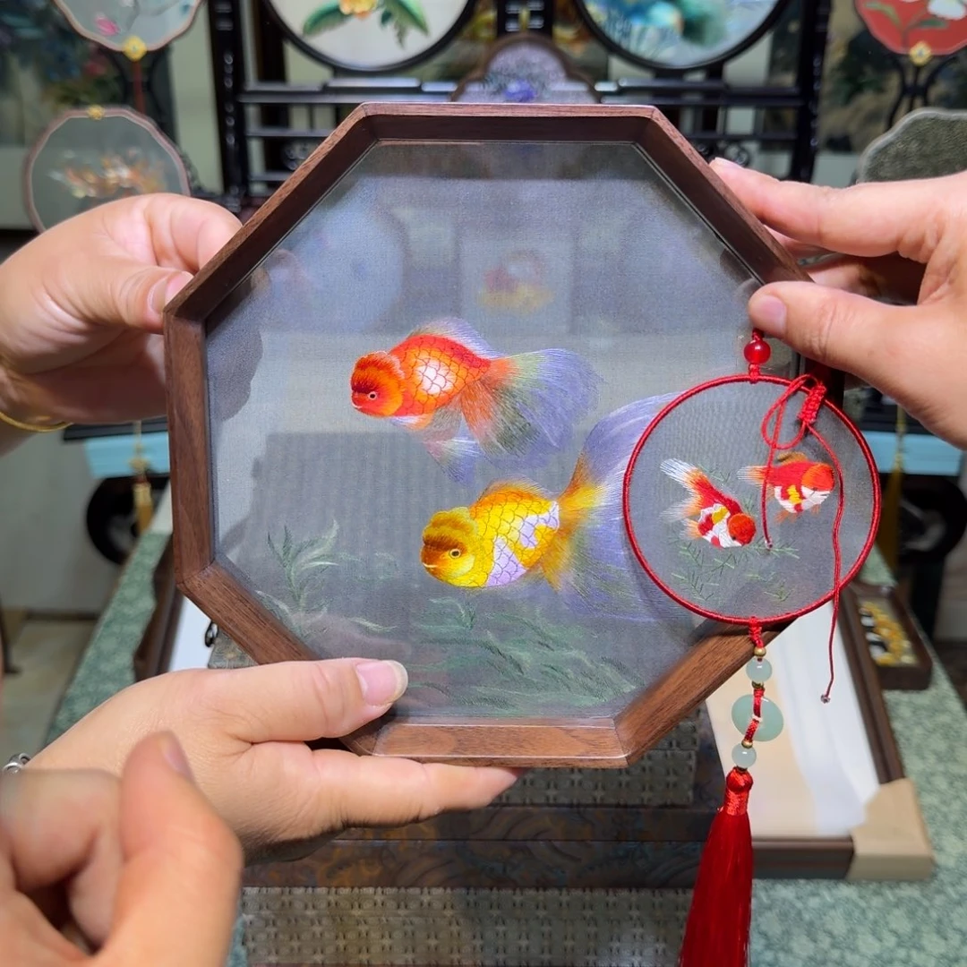 若***曦刺绣手工苏绣工艺制作异色