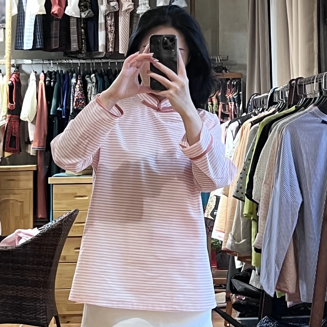 乌银·落肩棉布长袖