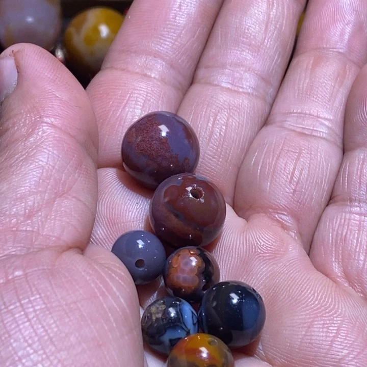 未镶嵌战国红单珠玛瑙/玉髓n****e