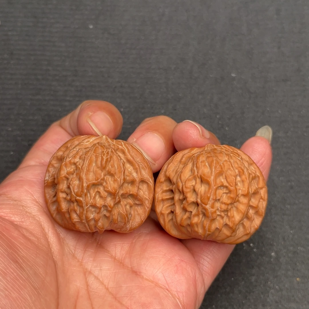 把件桃核37×35全品头茬平谷老树红皮磨盘XM3531