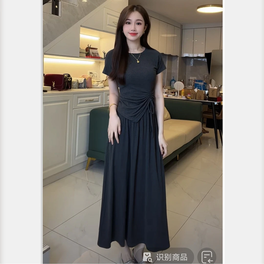 【运费险+高端精梳人棉】夏季新款设计师高定版宽松时尚气质两件套