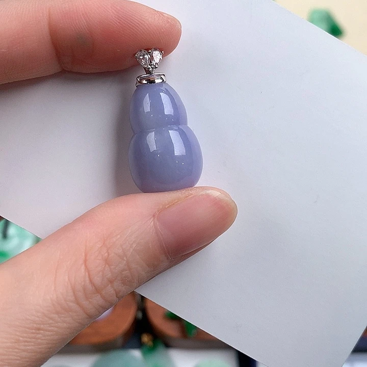 颈饰18K金镶嵌翡翠7523664678