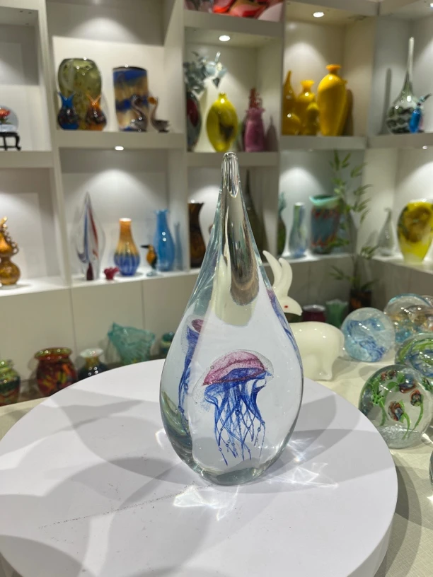 纯手工琉璃水滴水母
