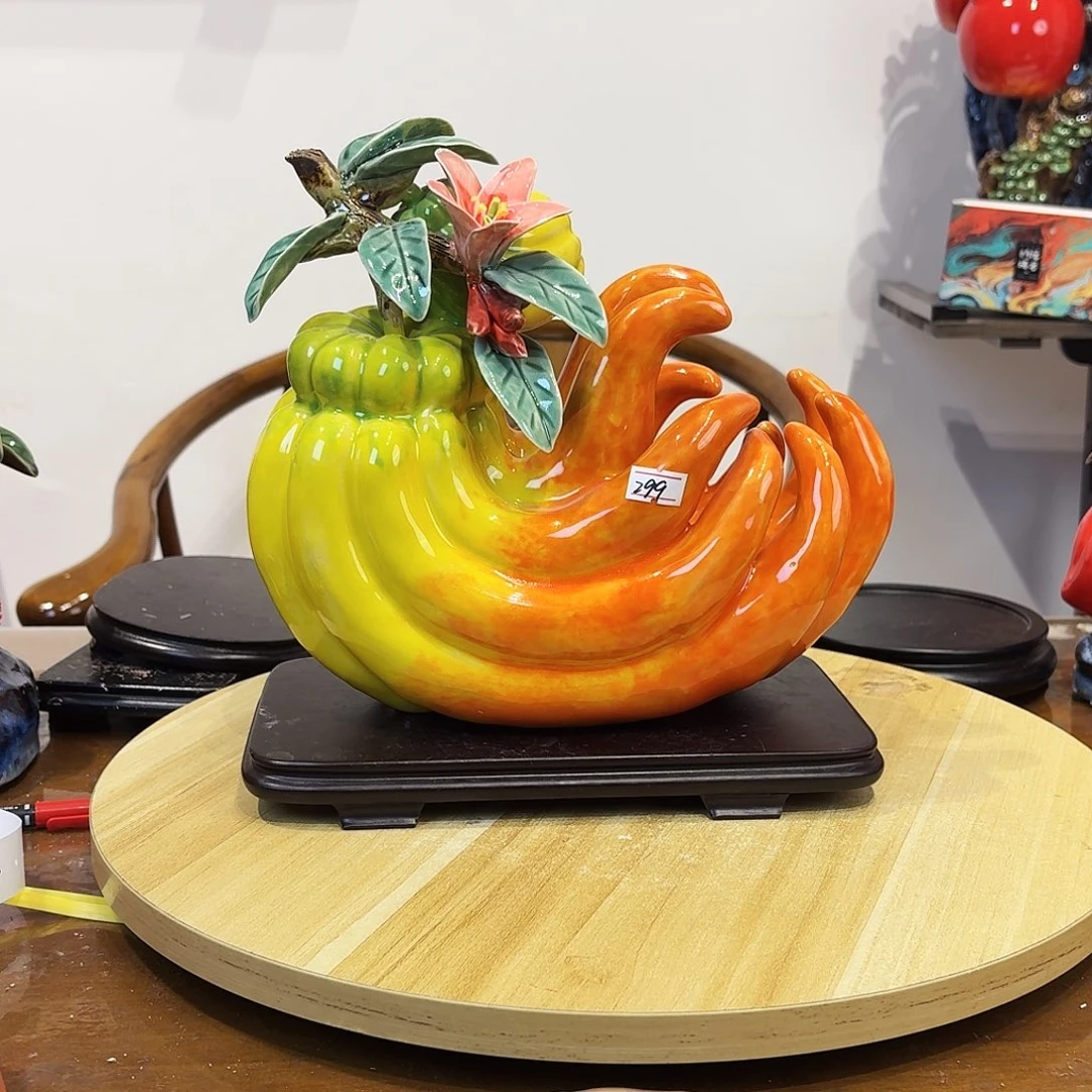 陶瓷佛手摆件199米