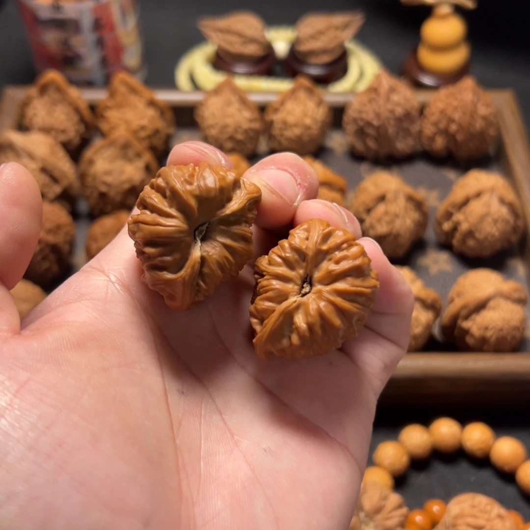 核桃手串/手链老树平谷凹底聚宝盆