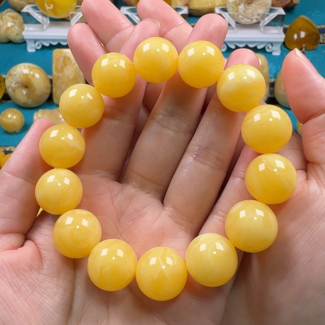 未镶嵌琥珀手链蜜蜡