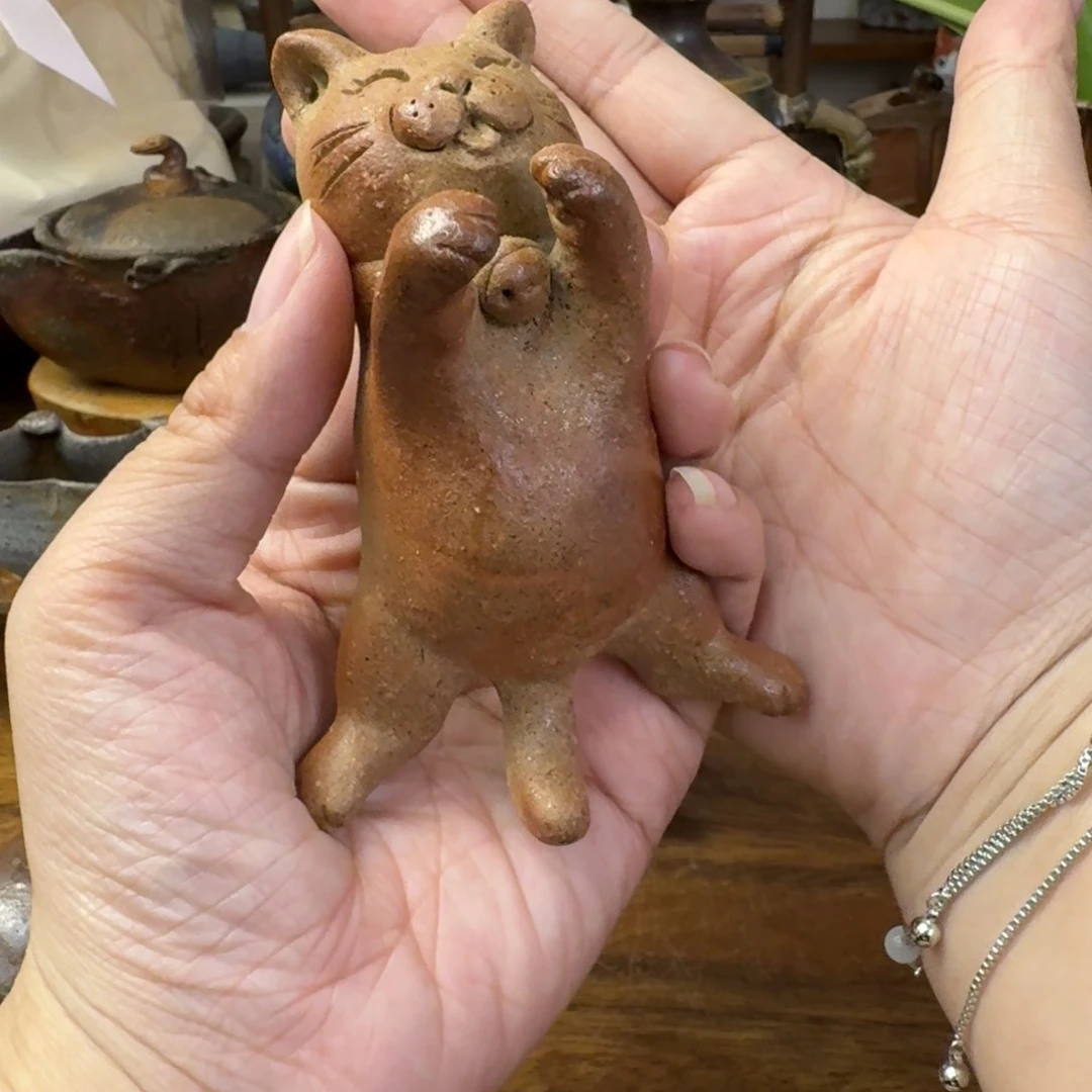 龙****馆御幡康照备前烧典藏版自由猫福利一口价