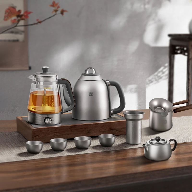 钛立维国补纯钛电热水煮煮茶壶自动家用三合一【电热水壶】