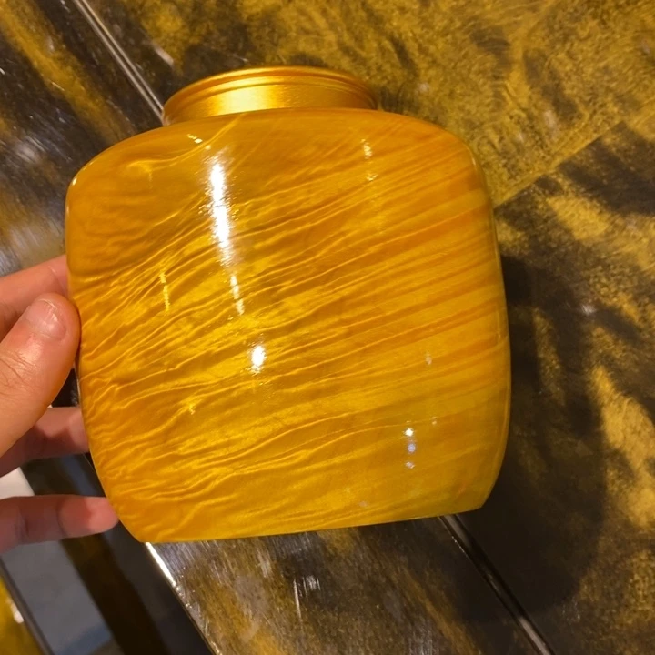 楠木茶叶罐1个金丝楠木