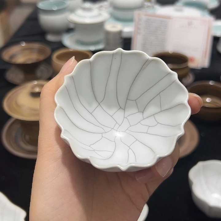 龙泉云间青瓷小米茶器