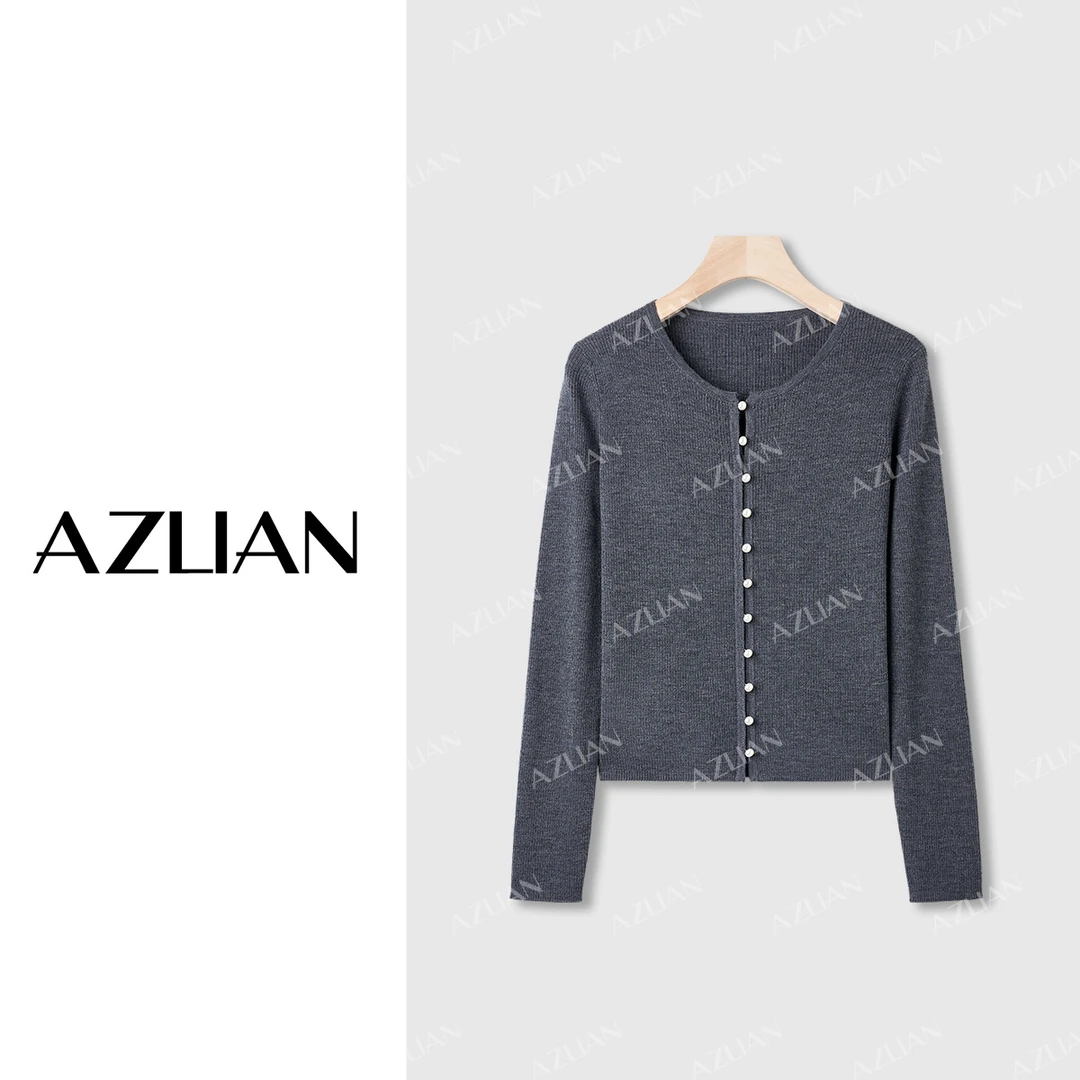 【悦悦定制】初春新品长袖圆领羊毛衫女休闲针织衫 PX-1855