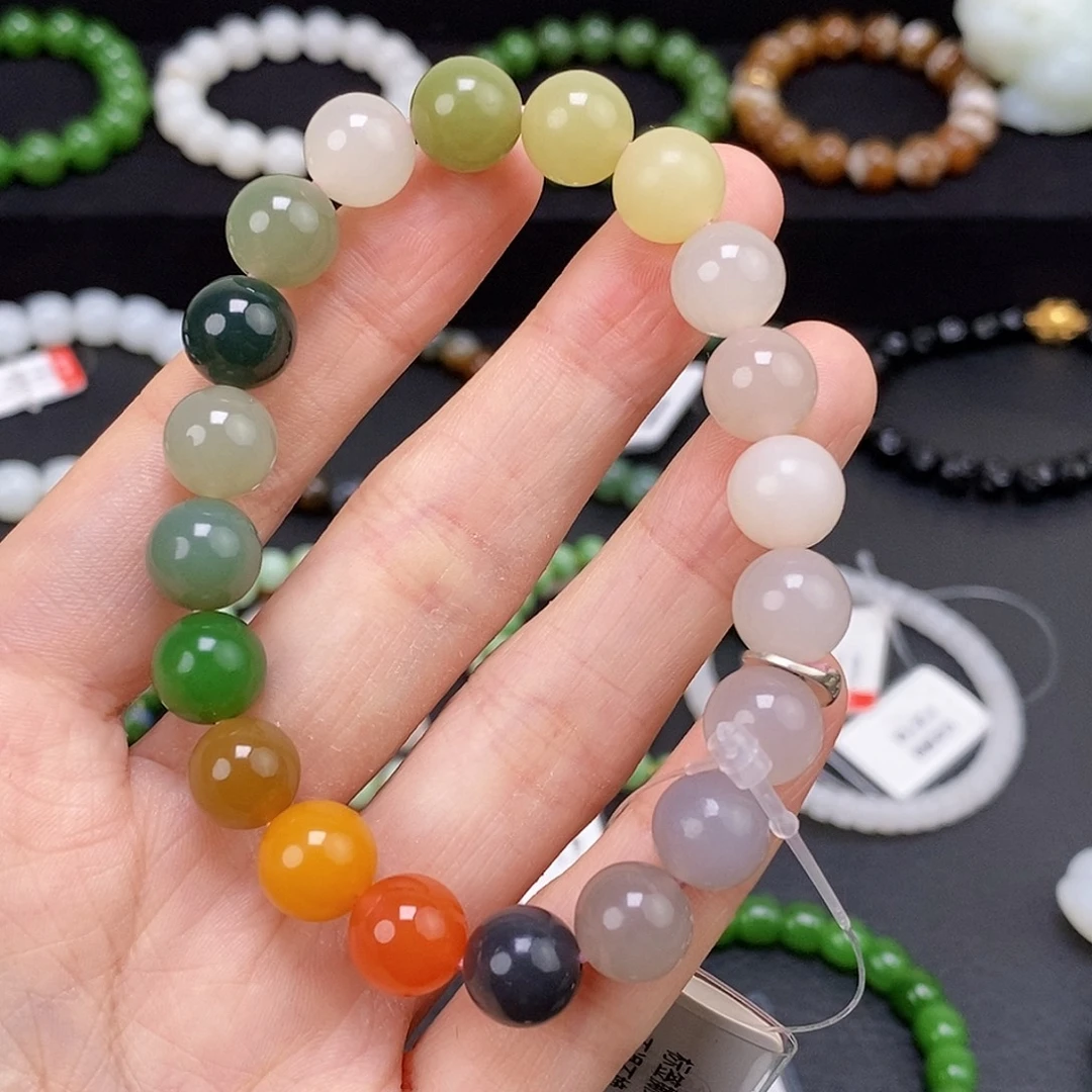 和田玉未镶嵌手链