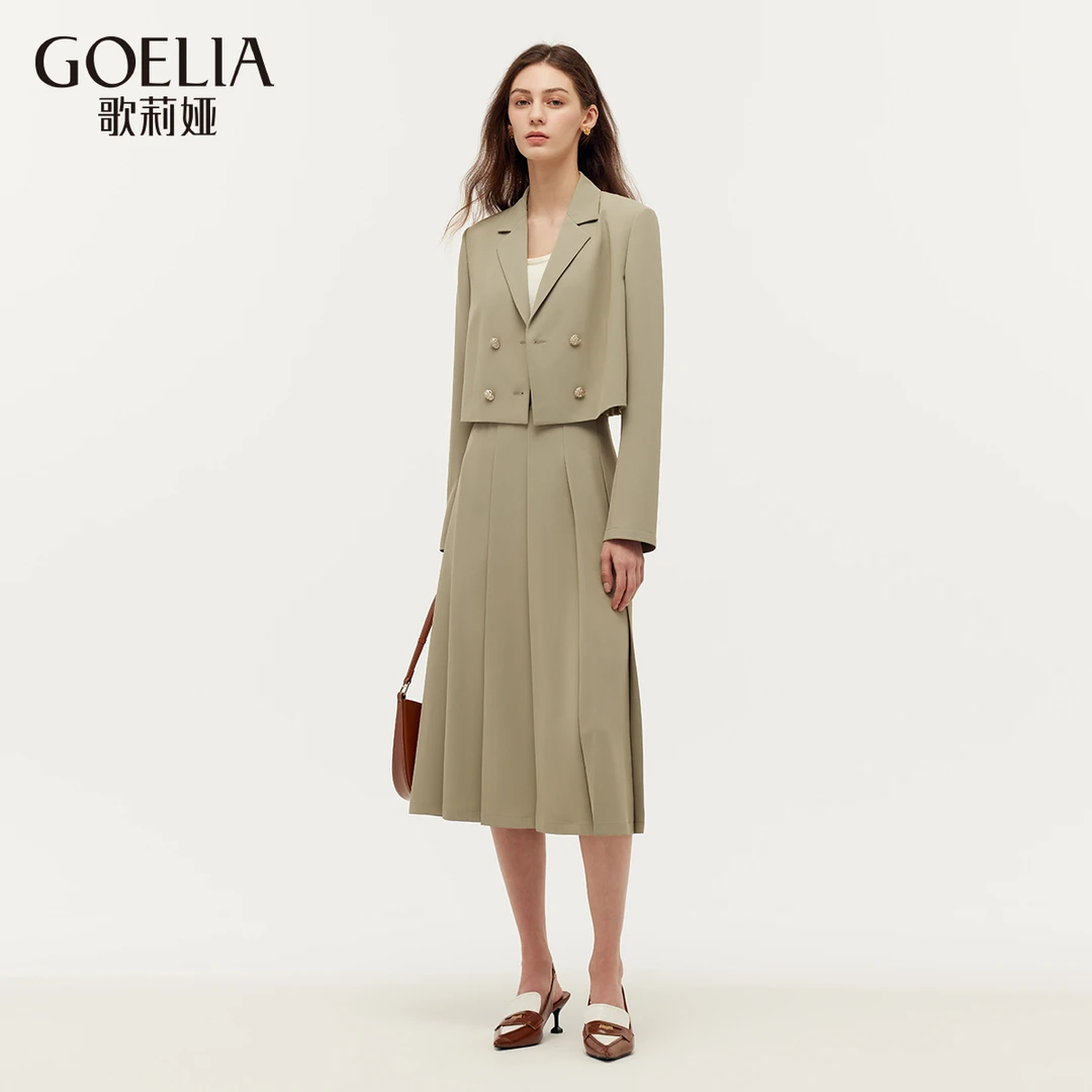 【商场同款】歌莉娅春季西装套装长袖欧若风休闲通勤1E2CAB140