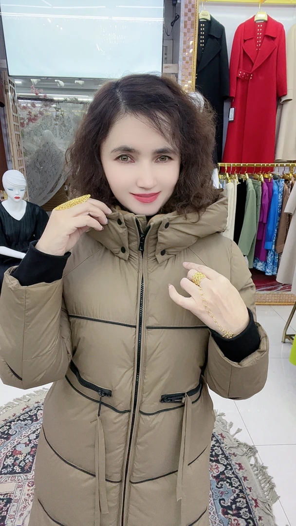 MODA KIZ 新款连帽加厚冬季白鸭绒羽绒服