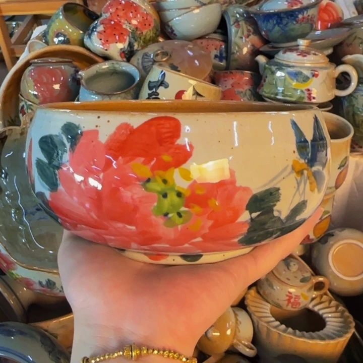 瓷片景德镇陶瓷手工手绘