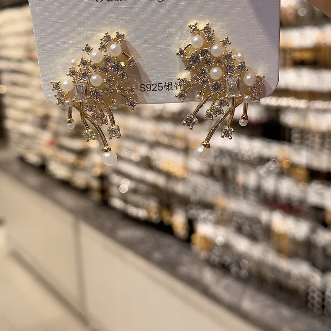 铜合金925银星河锆石金色