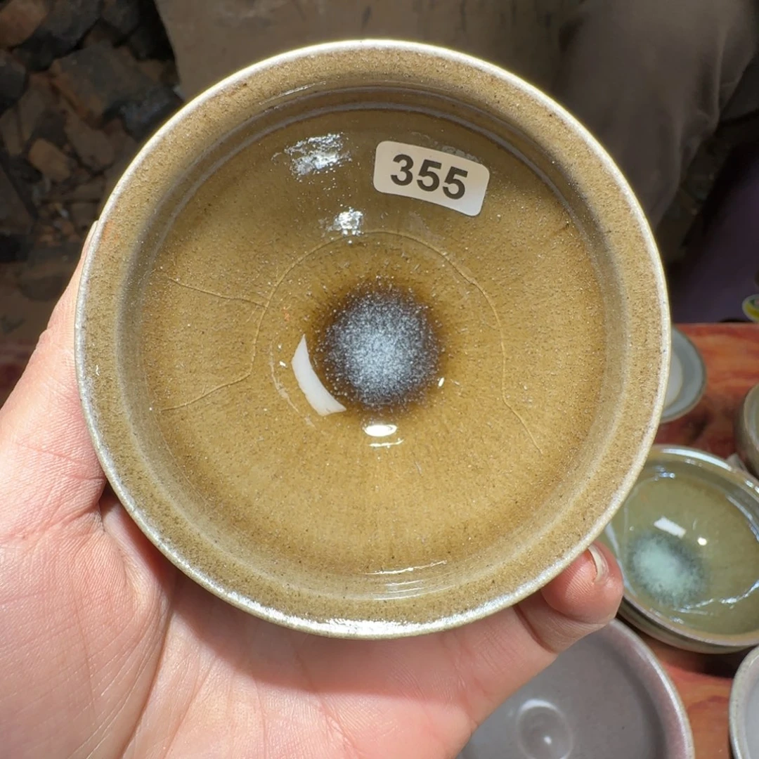 茶盏龙窑柴烧原矿原釉355