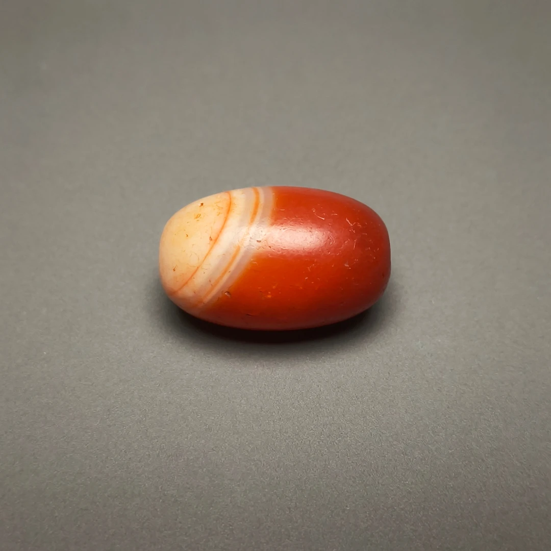 清代缠丝玛瑙珠/DZ168568/古玩/收藏/德州文物