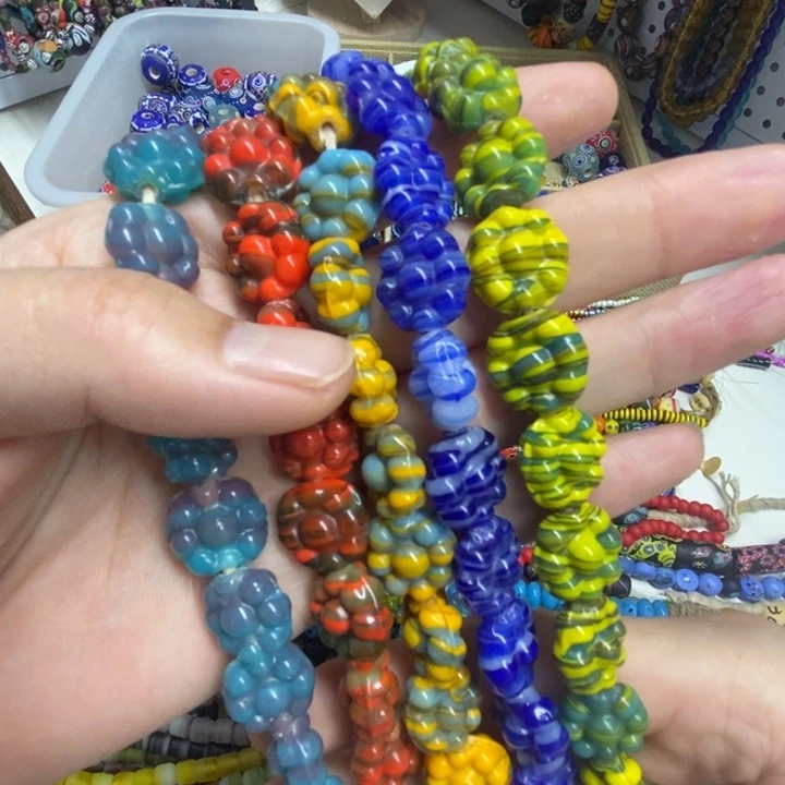 琉璃颈饰小花花 琉璃