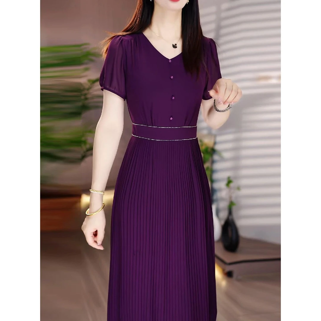 连衣裙女夏2025新款十三行今年流行爆款洋气质名媛减龄妈妈高级感