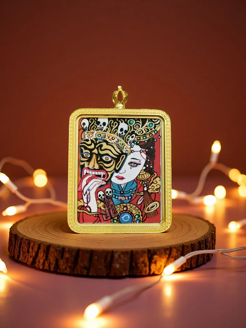 2.西藏拉萨布达拉文创扎基拉姆前世今生款3唐卡